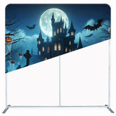 Halloween Pumpkin Castle Double Sided Backdrop - Layoris